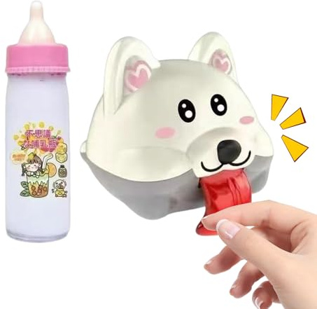 Jouet de Jeu de rôle pour Fille - Biberon avec Accessoires et kit de Jeu Parlant pour Chien - Vêtements pour poupées et Accessoires pour Filles, , bébés et Tout-Petits