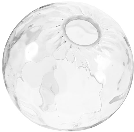 Zerodeko Paralume Decorativo in Vetro Trasparente a Globo per Lampada a Sospensione Copertura per Apparecchio di Illuminazione Paralume Sostitutivo Leggero Bordo Arrotondato Adatto per