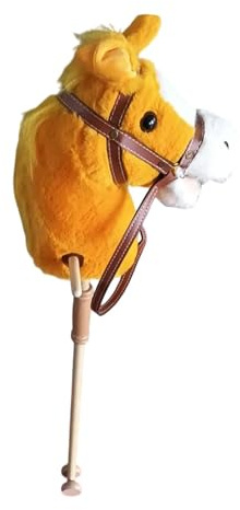 MERIGLARE Caballo de Peluche de Madera para Montar, Ideal para Niños Y Niñas a Partir de 3 años.