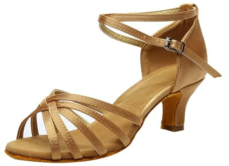 Pumps damer låg klack, platåsandaler damer sommar balsal damskor cocktailpartys rempumps sommar spännpumps peep tå höga skor latin dansskor damer kattunge klack sandaler