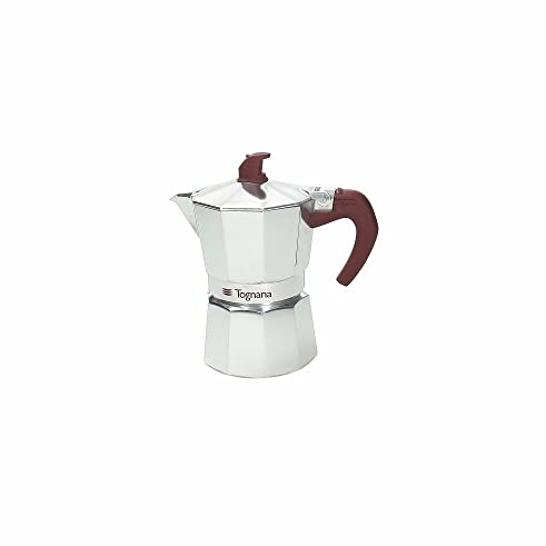 Tognana Extra Style - Cafetera Moka, 2 tazas, aluminio, gris