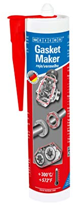 WEICON Gasket Maker | 310 ml |Sellador especial de elasticidad permanente | Rojo