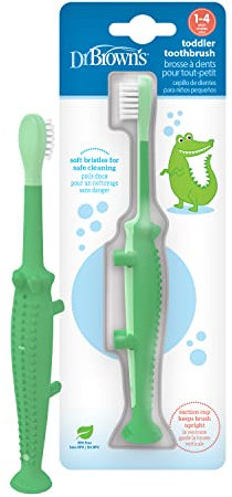 Dr. Brown's Crocodile spazzolino da denti per bambini, verde