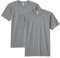 American Apparel Unisex's Tri-Blend Crewneck Short Sleeve Track T-Shirt, Athletic Grey (2-Pack), Medium (Pack of 2)