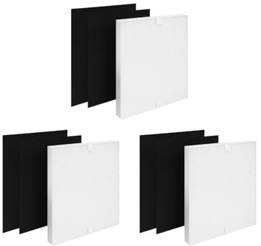 True HEPA Filter Replacement Compatible with Coway Mighty Air AP-1512HH Airmega 200M Air Purifier AP-1518, 3 Sets