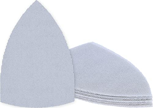 Bosch 10x EXPERT M480 Schleifnetz-Sets (für Farbe auf Holz, Hartholz, Ø 100x150 mm, Körnung 4x80, 3x120, 3x180, Professional Zubehör Multischleifer)