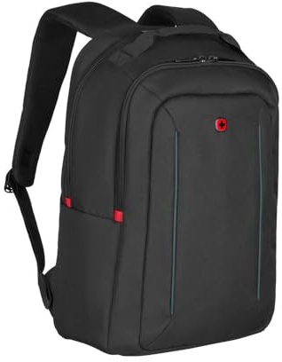 WENGER BQ Laptop-Rucksack mit Tabletfach, Notebook bis 16 Zoll, 24 l, Damen Herren, Business Uni Schule Reisen, Schwarz, 611905