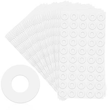 2500 Stück Lochverstärkungsaufkleber-Etiketten, Ringloch-Dekorationsaufkleber, Selbstklebender Ringlochverstärker, Lochverstärker, Selbstklebender Verstärkungsring
