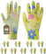 Ainiv 10 Paar Gartenhandschuhe für Damen, Latex-Beschichtete Gartenhandschuhe, Atmungsaktiv, Schutzhandschuhe Arbeitshandschuhe Passend für die Meisten