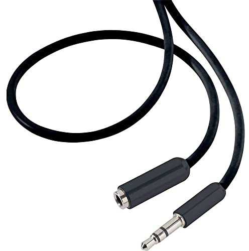 SpeaKa Professional SP-7870476 Jack Audio Förlängningskabel [1 x jack kontakt 3,5 mm – 1 x uttag 3,5 mm] 0,5