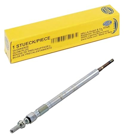 HELLA 8EG 008 498-501 Bujía de precalentamiento - Ancho de llave: 8mm - Tipo bujía: Rendimiento mejorado - Conector: Conector redondo