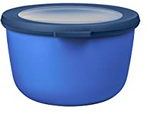 Mepal - Multi Bowl Cirqula Round - Vorratsdose mit Deckel - Geeignet als Luftdichte Aufbewahrungsbox für den Kühlschrank, Mikrowellengeschirr & als Frischhaltedosen - 1000 ml - Vivid blue