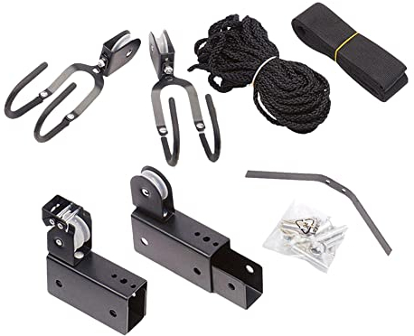 ChaoLink Kajak-Deckenlift, Kajak-Hebezeug-Heberollensystem, Kajak-Aufbewahrungssystem, 119-lbs-Lager, Hängegestell-Aufbewahrungsvorrichtung für Boot, Kajak, Garage, Kanu Tippe A