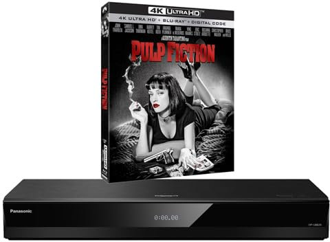 MULTIREGION Blu-ray Player Compatible with Panasonic DP-UB820 MULTIREGION DVD Regions 1-8 - Blu-ray Region B - Bundle Including Pulp Fiction 4K UHD Disc