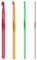 TIESOME 4 Stück Häkelnadel Set, Multicolor Aluminium Stricknadeln, Tunesische Häkelnadel für Anfänger und Profis, Crochet Hook Set in 4 Größen (2mm, 4mm, 6mm, 8mm)