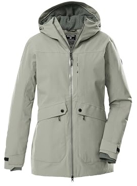 Killtec Donna Parka outdoor/parka funzionale con cappuccio KOW 16 WMN PRK, helles salbei, 48, 43310-000