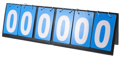 BUTIFULSIC Tableau de Score Tennis de Table Portable à Six Chiffres | Badminton et Compétitions Sportives, Pages Faciles à Tourner, Impression Claire Support Métal et Papierboard