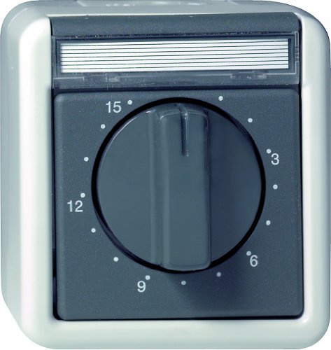 Gira 032030 Zeitschalter 15 Minuten Wassergeschützt Aufputz, grau