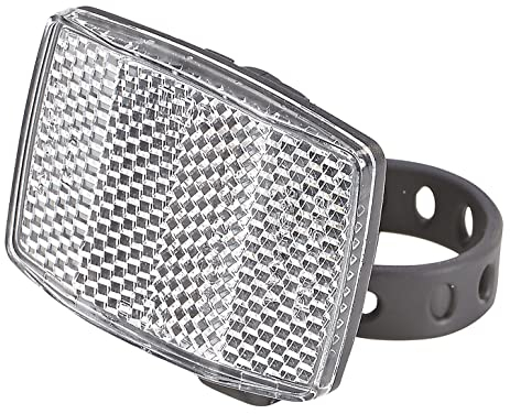 Prophete MTB-fahrradreflektor MTB-Reflektor mit Halter, weiß, schwarz, L, 5261