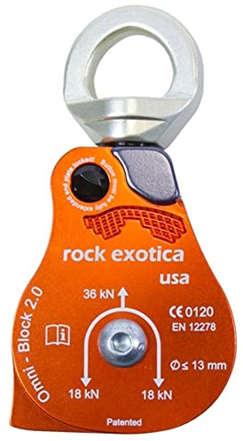 Rock Exotica Omni-Block | 36kN Swivel Pulley - Rope Rigging Made in USA