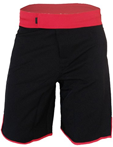Kid's MMA Shorts (Black/Red, 10)