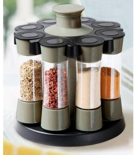 BURI Rondella Spargipepe Spezie Porta Spezie Contenitore Spezie Saliera Carosello