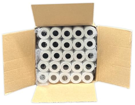 50 Thermorollen 57 x 30 x 12 für EC-Geräte Type Ingenico 8550 - Bonrollen für Bankomat/Kredit-Kartenlesegeräte, Thermopapier EC-Cash Bonrolle, Bisphenol-A frei 10m