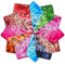 Vivibel Bandana Kopftuch Baumwolle,12er Paisley Bandana Halstuch 55 x 55 cm Kopftuch Armtuch Mischfarben Haar, Hals, Kopf Schal Nickituch Vierecktuch