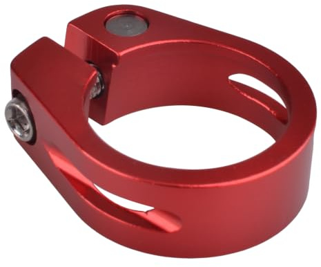 Azarxis Halsband Cykelsadelstolpe, sadelklämma för MTB och Löpcykel, kompatibel med Sadelrör 25,4, 28,6, 31,8, 34,9 mm (Röd, 34,9 mm)