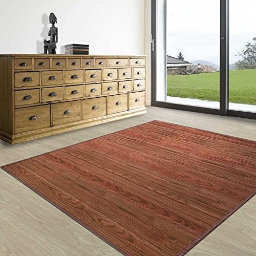 KARAT Tapis en Bambou - Magenta - pour Salle de Bains et Salon - 100% Bambou pour Un intérieur Naturel (Brun, 160 x 230 cm)