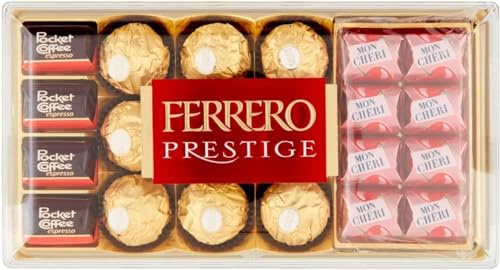 Ferrero Prestige con Pocket Coffee, Ferrero Rocher e Mon Cheri Scatola con Praline di Cioccolato 246g (2023)