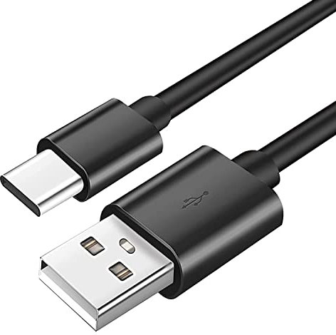 Aiivioll Cable de carga USB C para auriculares inalámbricos Jabra Elite Active 75t, Elite 85t, 85h, 45h, 7 Pro, 3/4/5, Evolve2 65 85, cable de carga rápida de repuesto USB A a tipo C (1 m/negro)