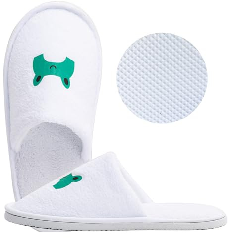 EQLEF Chaussons Hotel Enfant, Confortable Coral Velvet Hôtel Pantoufles Semelle épaisse 7mm antidérapant réutilisables Pantoufles garçons et Filles Salle Bains Pantoufles Tourist