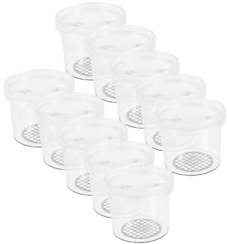 Toddmomy 16piezas Taza de Observación de Insectos Caja de Plástico para Contenedor Multiusos para Escenarios de Aprendizaje Natural Incluye Lupa para Observación Detallada Unidades