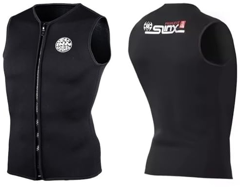 Wetsuit Vest for Men Women, 3mm Neoprene Front Zipper Wet Suit Top Sleeveless Jacket for Canoeing Diving Surfing Snorkeling