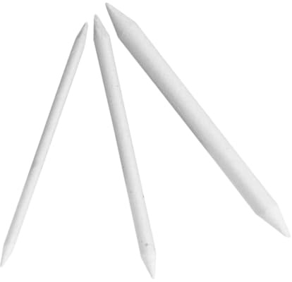 Gadpiparty 3 piezas de papel de boceto para mezclar tocones de tortillón, herramientas para arte al carbón y dibujar, material de papel de arroz con corrección de precisión y uso versátil para