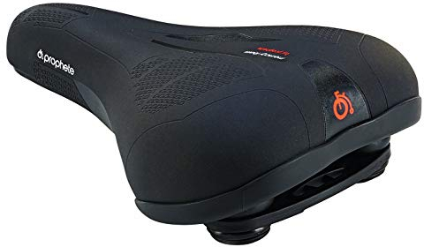 Prophete Prophete Trekkingsattel mit Memory Foam und Elastomerdämpfung | Fixierungsskala | Schwarz