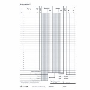 RNK Kassenbuch A4 2x40 Blatt selbstdurchschreibend