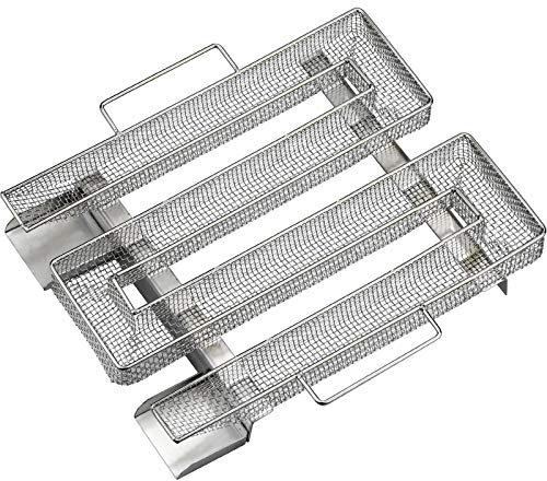 KARAA Generador de Humo Frío de Acero Inoxidable, para Ahumar Carne Pescado, Ahumar en Frío, Alimentos y Barbacoas (22.5cm x 17.5cm x 4.5cm)