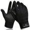 WESTWOOD FOX Fahrradhandschuhe Warme Winterhandschuhe wasserdichte Touchscreenhandschuhe Winddichte Thermo-Handschuhe Winter Fahrradhandschuhe Herren Damen Geschenke für Männer Frauen (Schwarz, M)