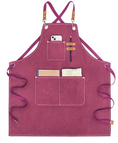 Nanxson grembiule da lavoro regolabile grembiule da barbiere grembiule da cucina grembiule da lavoro con tasche CF3174