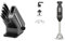 Ninja Foodi StaySharp Knife Block with Integrated Sharpener, 5-Piece Knife Set includes Chef Knife & Ninja Foodi 3-in-1 Hand Blender, Hand Mixer & Chopper, Food Processor