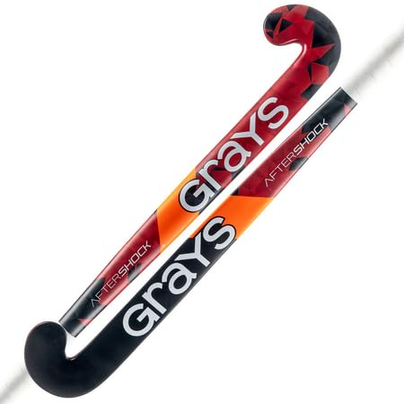 GRAYS Aftershock Ultrabow Junior Wooden Hockey Stick - Red/Black (30)