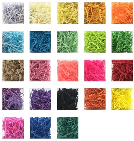 Erba pasquale Riciclabile Carta Sminuzzata Accattivante DIY Confetti Antiurto Riempimento Imballaggio Fornitura per Scuola Classroom bianco