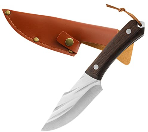 ELAYARD Cuchillo De Carnicero Cuchilla De Acero Inoxidable 25 Cm Mango Ergonómico Resistente Al Deslustre Para Chefs Profesionales y Aficionados Cocina, Camping y Picnic