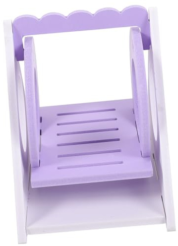 DIYEAH Balançoire pour Hamster Créatif pour Cage Balançoire Stable pour Petits Animaux Favorise Exercice Divertissement des Hamsters Cobayes et Hérissons Couleur Violette