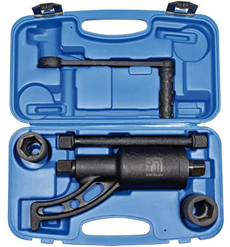 SW-Stahl 03966L Drehmomentvervielfältiger 1 Zoll, 3.200 Nm 5-teilig I Drehmomentverstärker LKW I Drehmomentschlüssel mit Steckschlüssel-Einsatz Set I Kofferset für LKWs