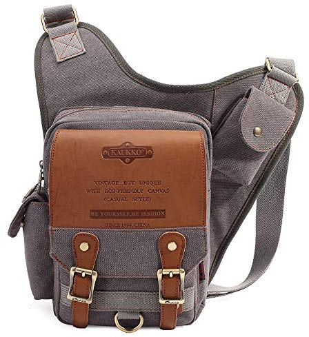 KAUKKO Fd252 Umhängetasche Unisex (10 Stück), Grau Jnl-sg-09, Taille unique, Daypack Rucksack