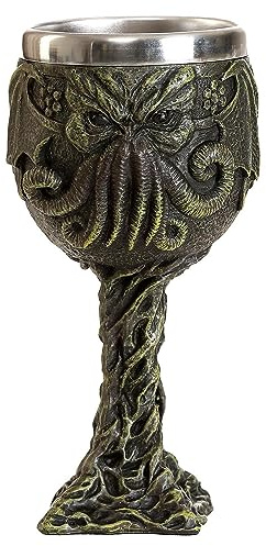 Pacific Giftware 6.75 Inches The Call of Cthulhu Cthulhu Octopus Resin Drinking Wine Goblet