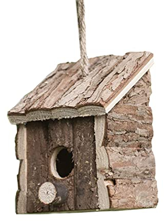 Garden Mile Natural Bird House Hotel - Traditional Wooden Bird Houses for Garden Bird Home Nesting Boxes for Garden, Balcony, Ideal as Robin House, Sparrow Nest Box, Small Bird House